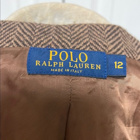 Ralph Lauren Brown Wool Blazer Classic Notched Lapel - Picture 7 of 9